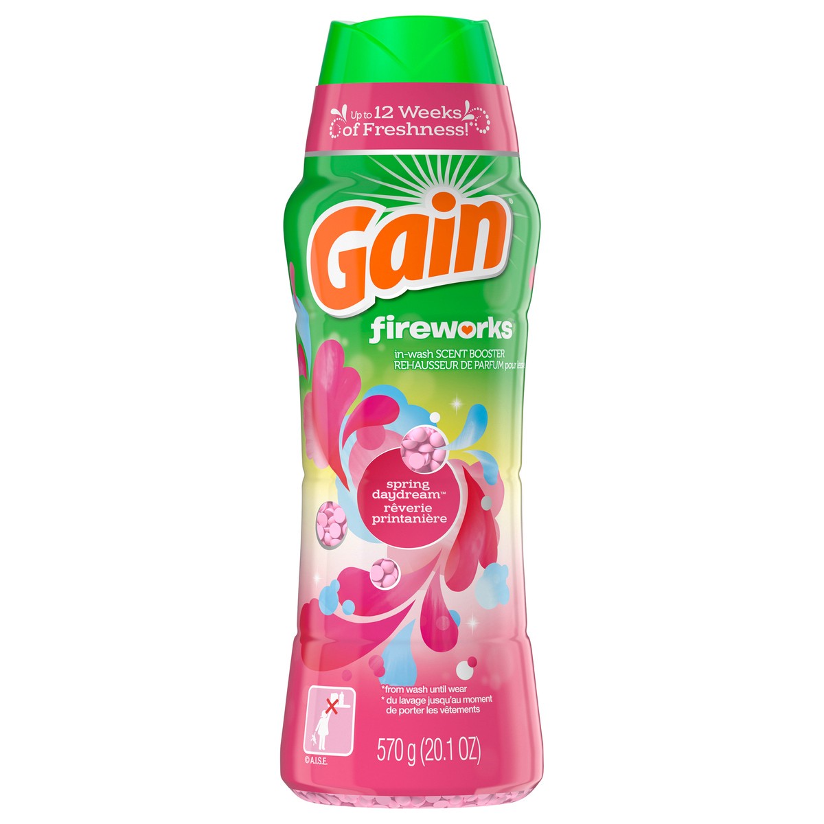 slide 1 of 4, Gain Fireworks Laundry Scent Booster Beads, Spring Daydream, 20.1 fl oz, HE Compatible, 20.1 oz