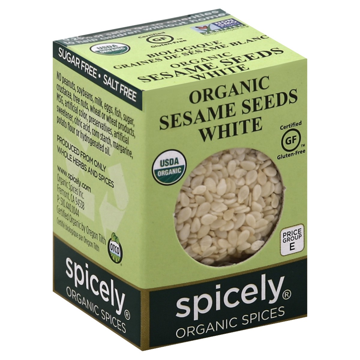 slide 2 of 4, Spicely Organic Spices Sesame Seeds 0.45 oz, 0.45 oz