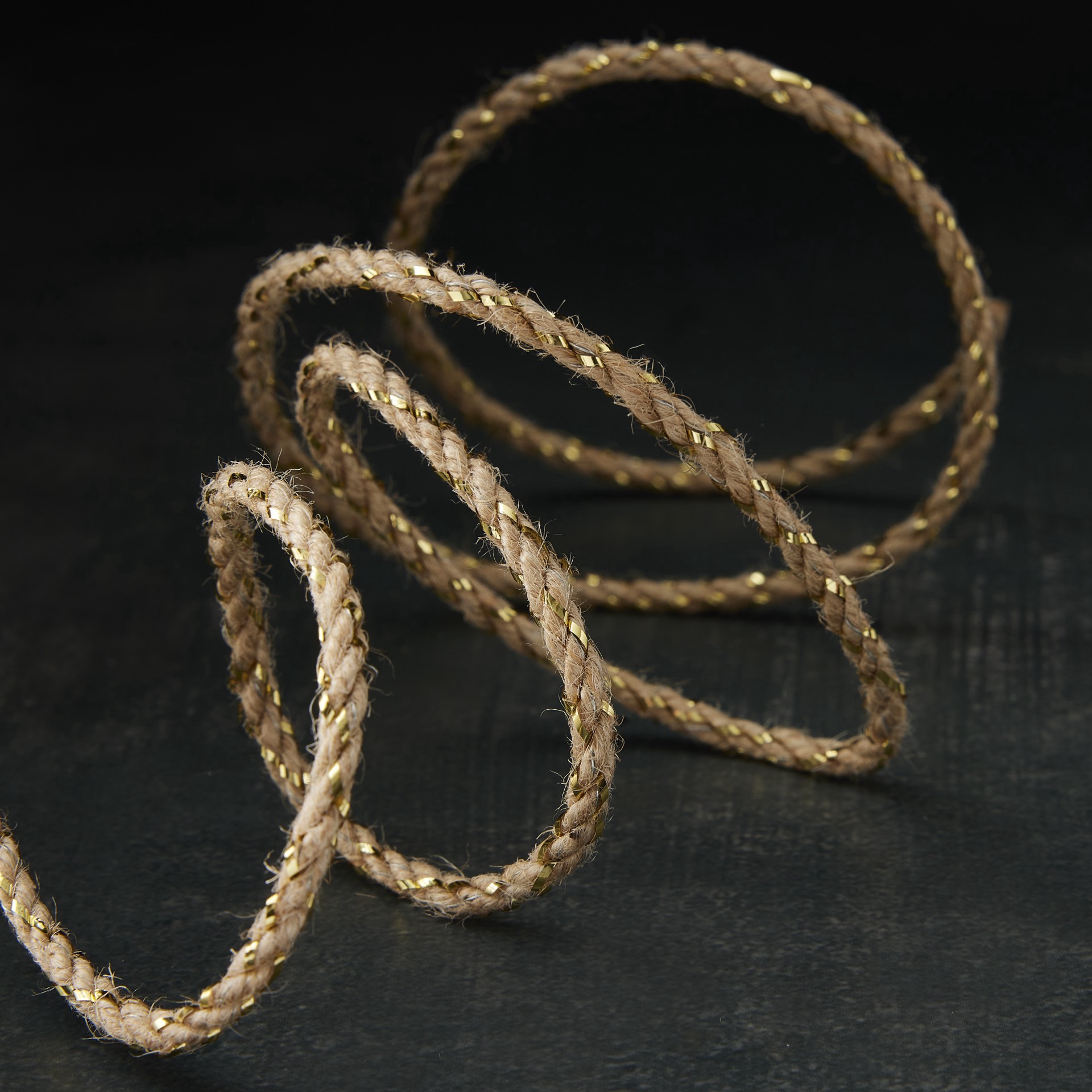 slide 3 of 4, 3.5mm X 5yd. Metallic Jute Wired Cording By Celebrate It, 3.5mm