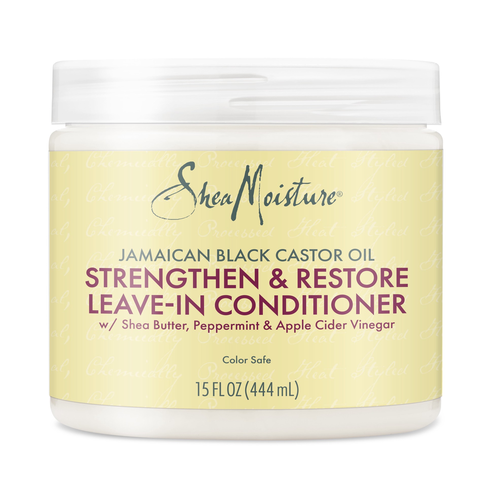 slide 1 of 4, SheaMoisture Strengthen and Restore Leave-in Hair Conditioner 100% Pure Jamaican Black Castor Oil, 15 oz, 15 oz