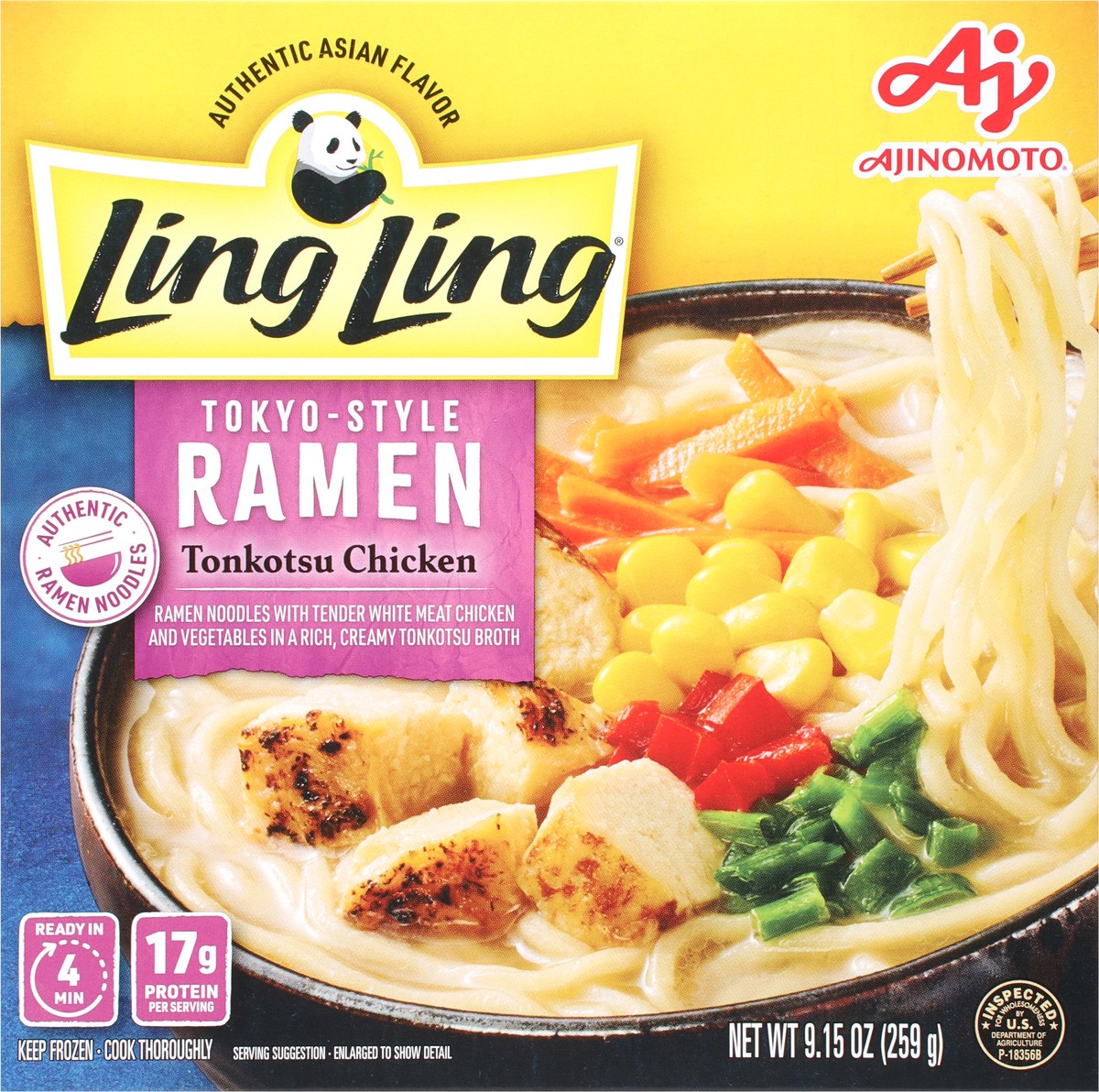 slide 7 of 9, Ling Ling Tonkotsu Chicken Ramen - 9.15 Oz, 9.15 oz