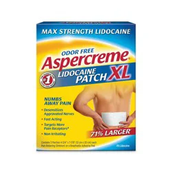 Aspercreme Patch W Lidocaine Xtra Lrg - 3 Count