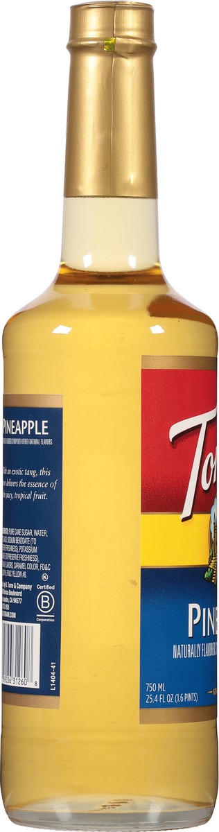 slide 8 of 13, Torani Pineapple Syrup - 750 ml, 750 ml