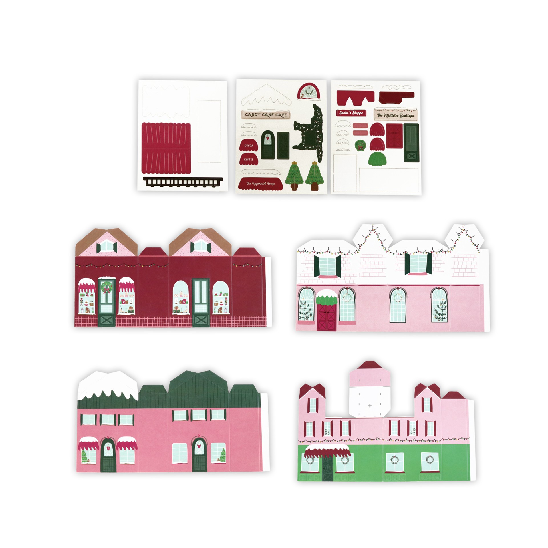 slide 2 of 3, Village Paper Diorama Kit By Recollections, 7 in x 2 in x 1 in
