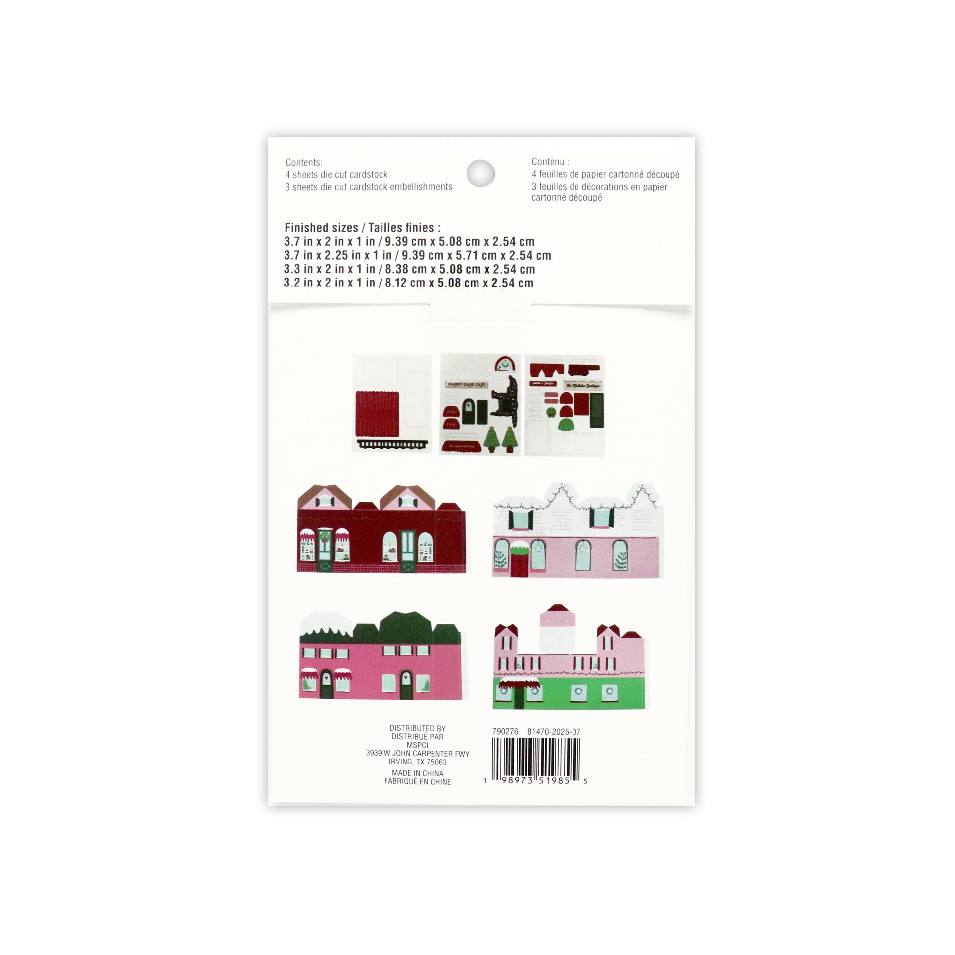 slide 3 of 3, Village Paper Diorama Kit By Recollections, 7 in x 2 in x 1 in