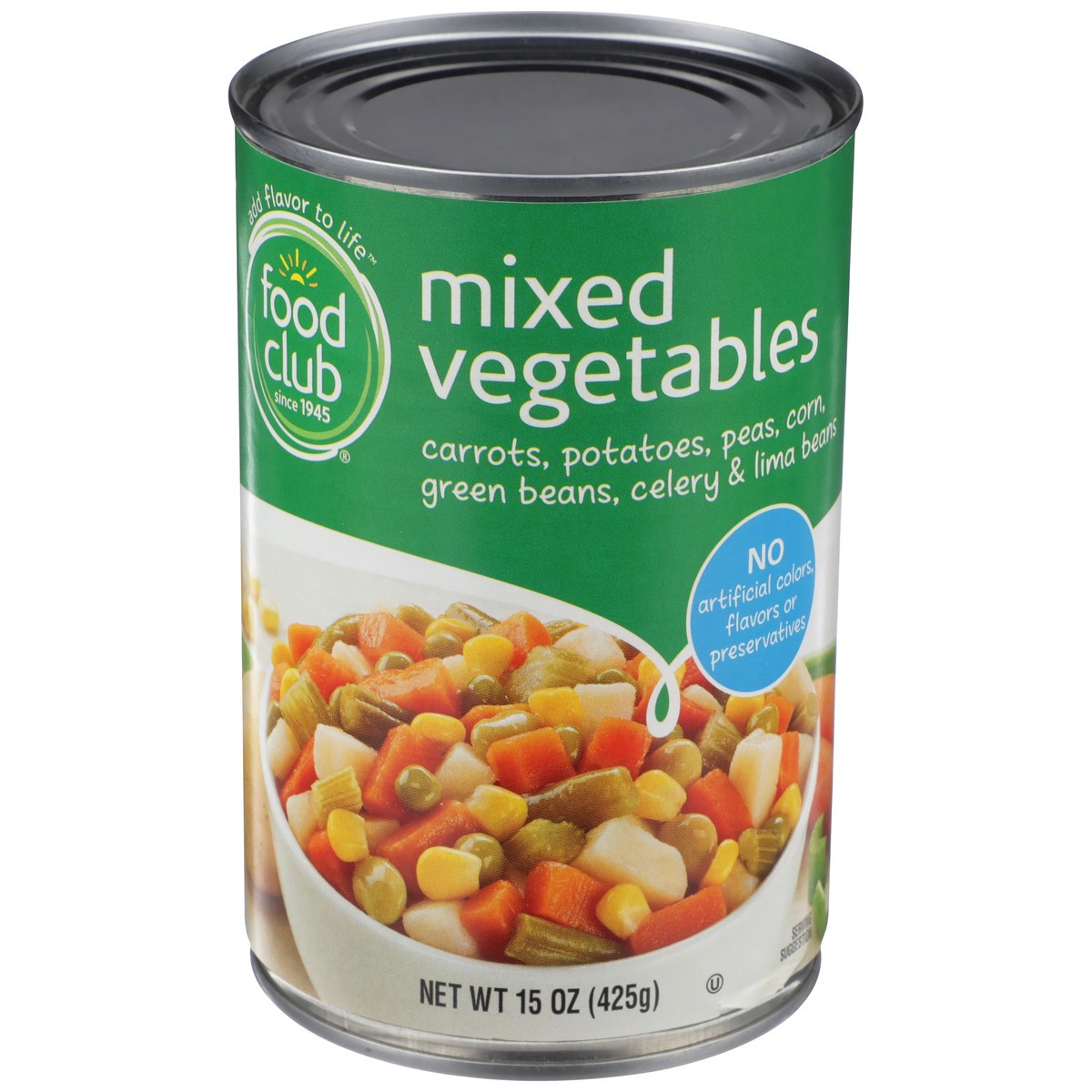 slide 1 of 1, Food Club Can Mixed Vegetables, 15 oz