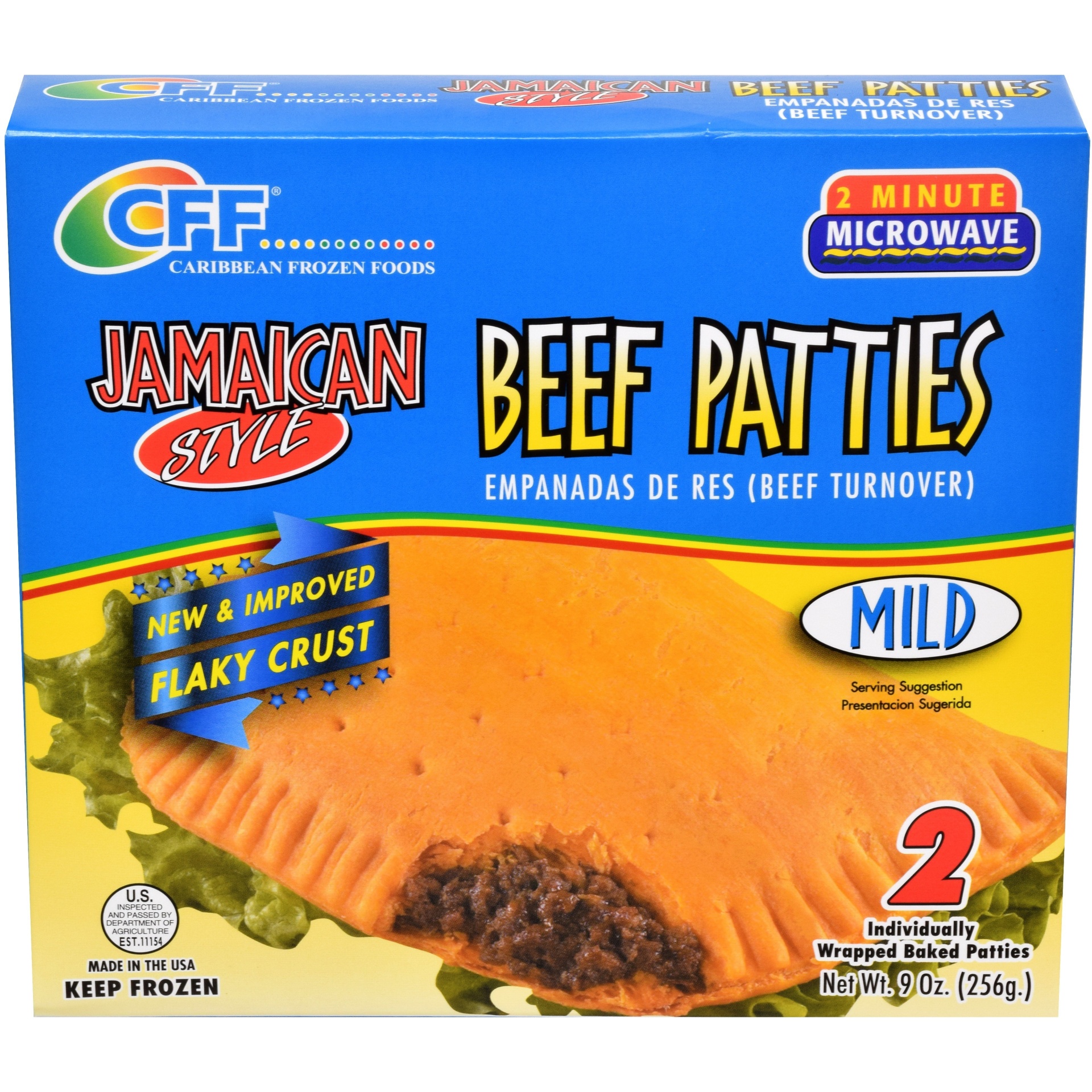 slide 1 of 1, GOYA Caribbean Frozen Foods Jamaican Style Beef Patties - Mild, 2 ct; 5 oz