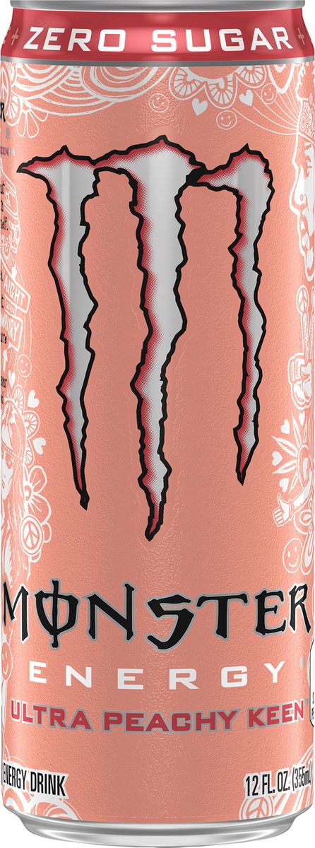 slide 2 of 2, Monster Zero Sugar Ultra Peachy Keen Energy Drink 12 fl oz, 12 fl oz