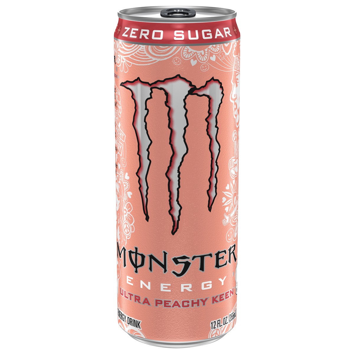 slide 1 of 2, Monster Zero Sugar Ultra Peachy Keen Energy Drink 12 fl oz, 12 fl oz