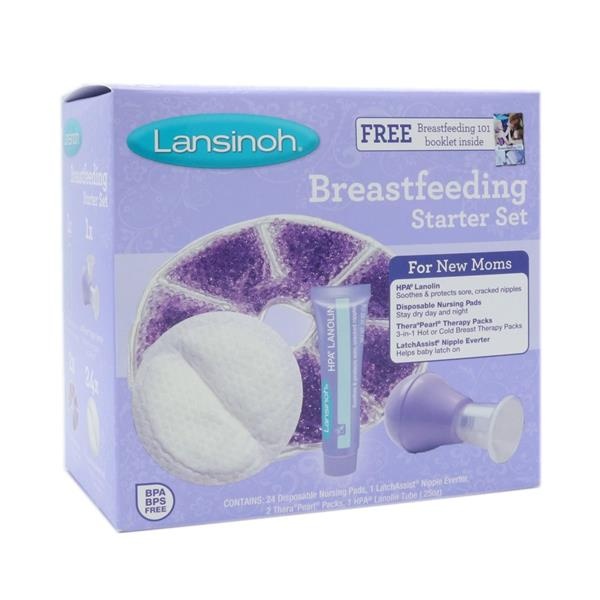 slide 1 of 1, Lansinoh Breastfeeding Starter Set, 1 ct