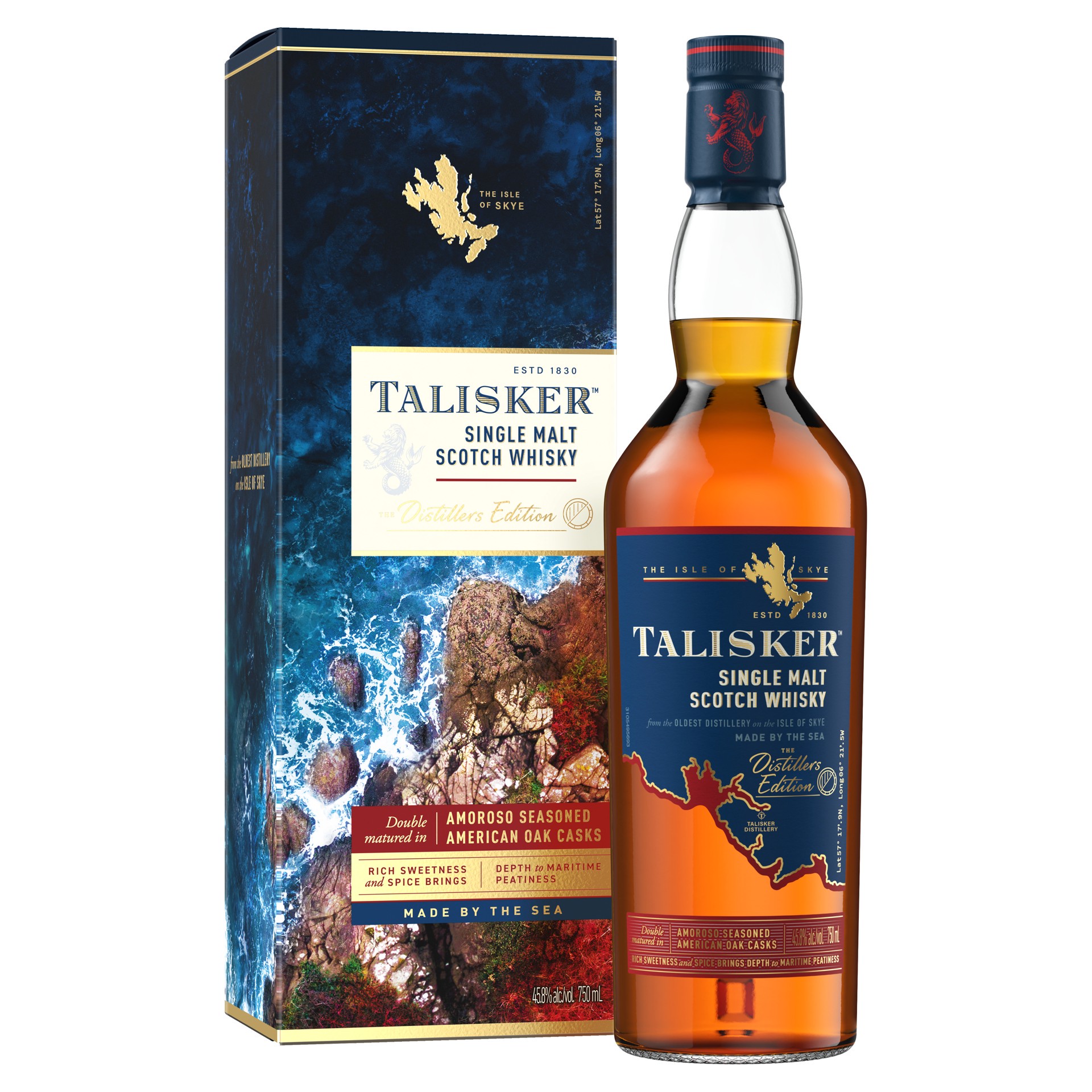 slide 4 of 5, Talisker Distiller's Edition 2024 Single Malt Scotch Whisky, 750 mL, 750 ml