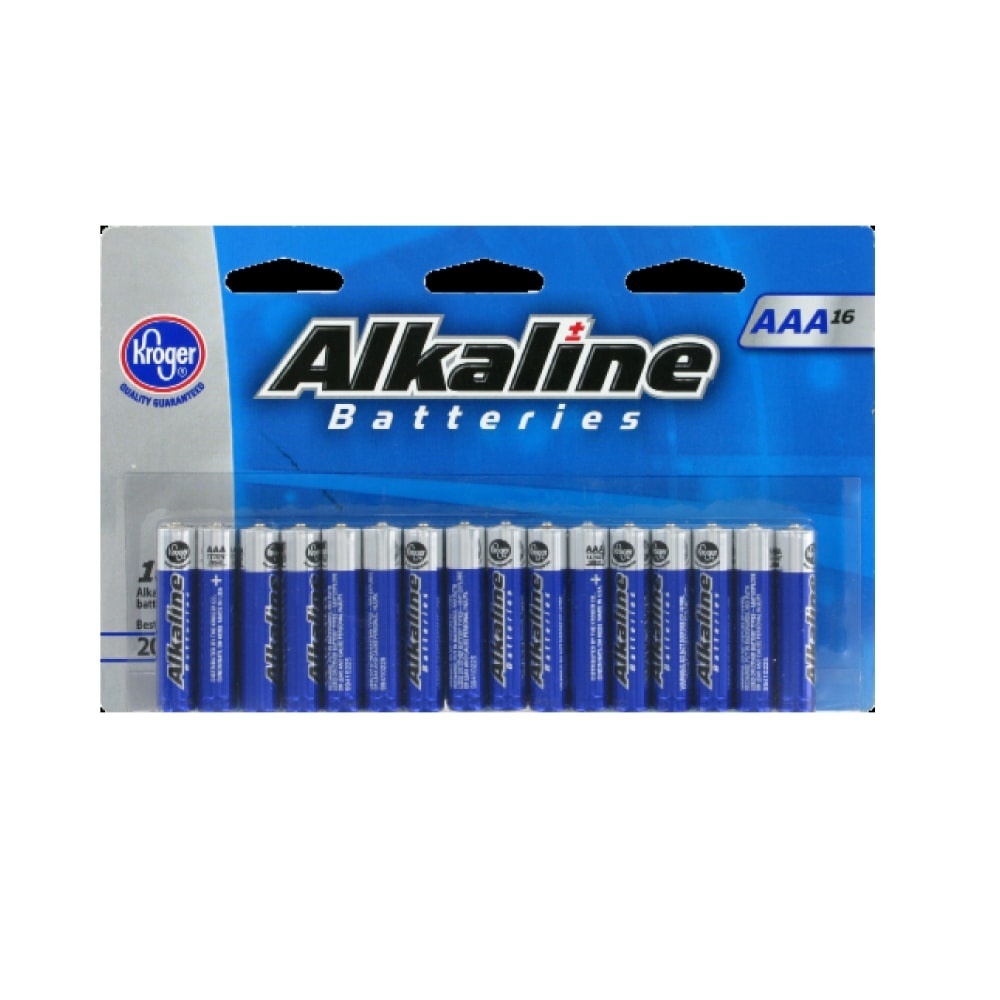 slide 1 of 1, Kroger AAA Alkaline Batteries, 16 ct