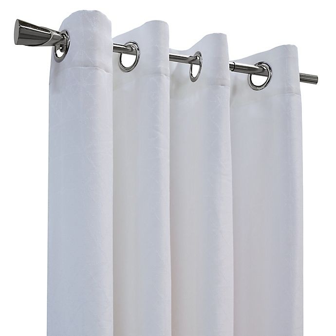 slide 2 of 6, Commonwealth Home Fashions Dollard Grommet Window Curtain Panel - White, 63 in