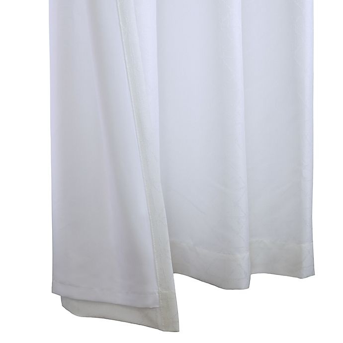 slide 3 of 6, Commonwealth Home Fashions Dollard Grommet Window Curtain Panel - White, 63 in