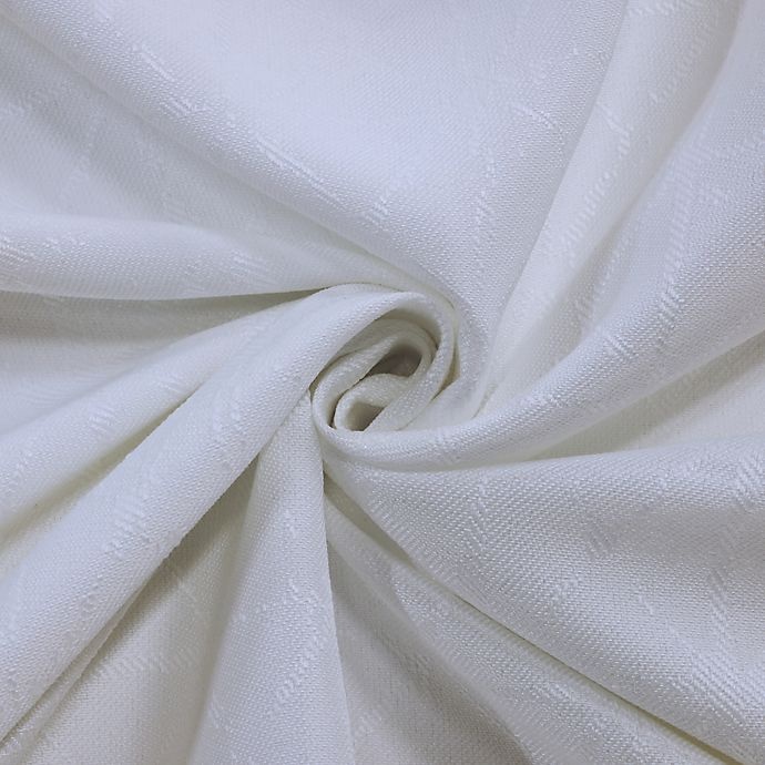 slide 6 of 6, Commonwealth Home Fashions Dollard Grommet Window Curtain Panel - White, 63 in