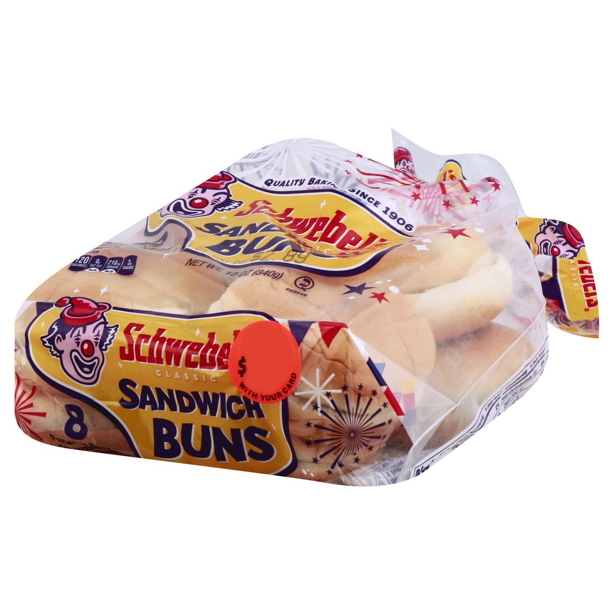 slide 5 of 9, Schwebel's Sandwich Buns 8 ea, 8 ct