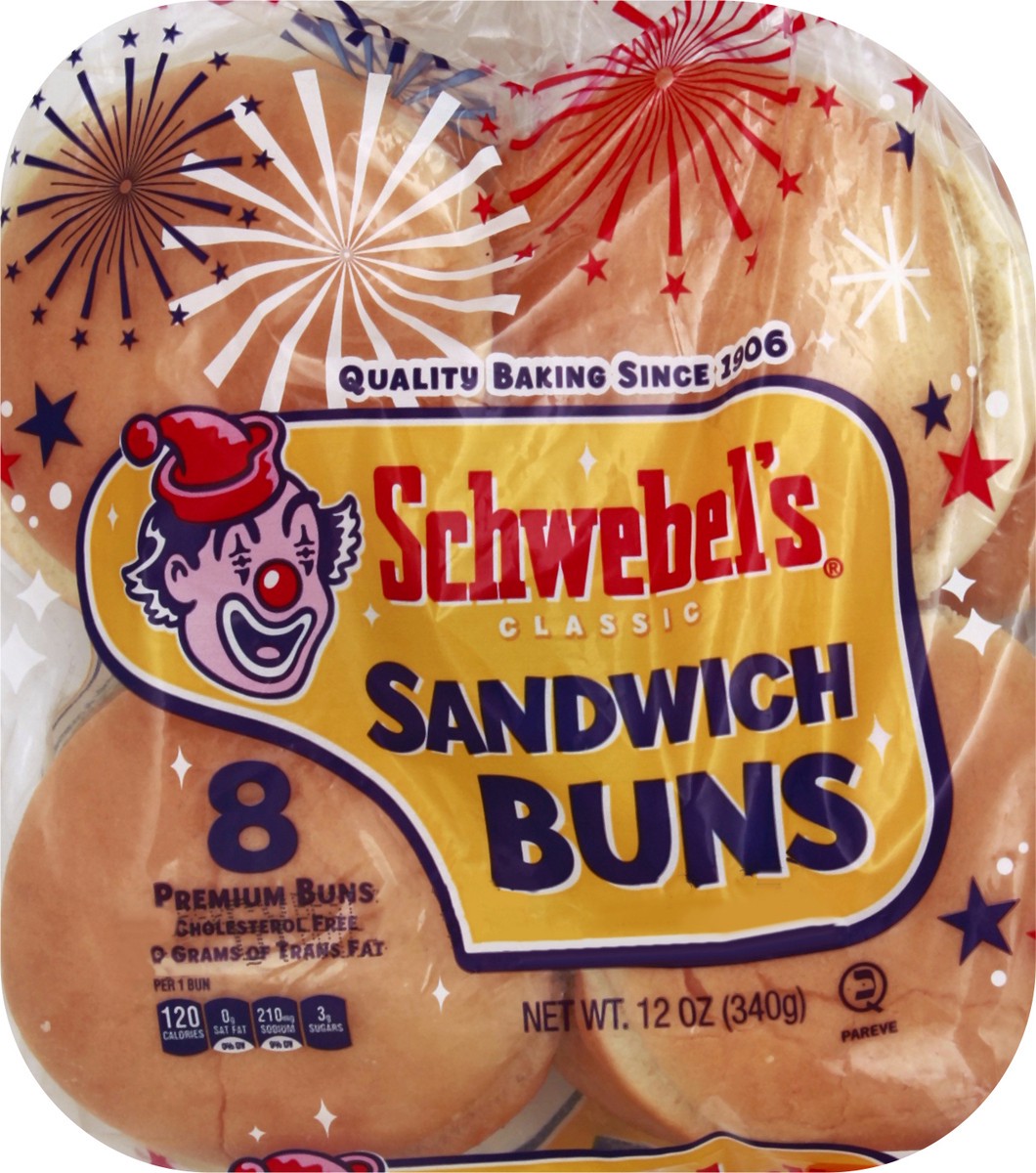 slide 2 of 9, Schwebel's Sandwich Buns 8 ea, 8 ct