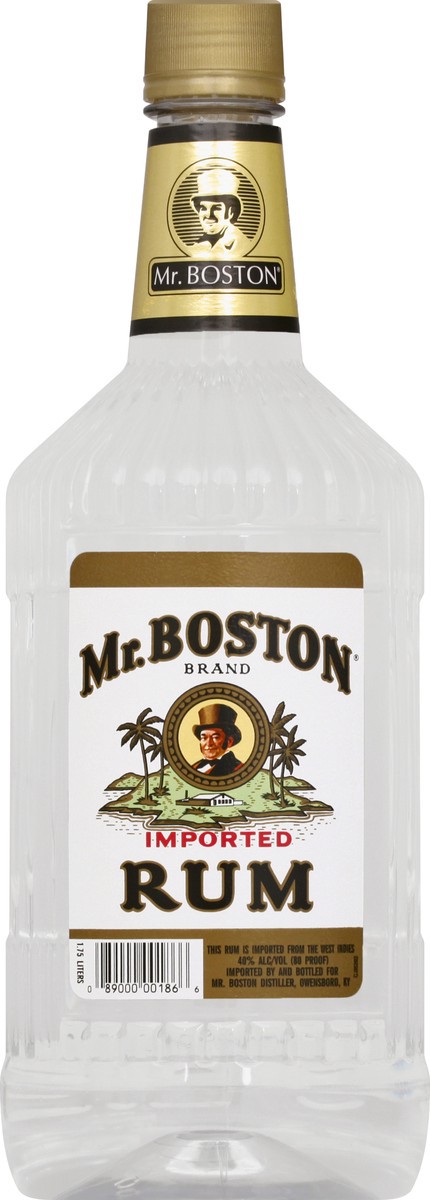 slide 1 of 2, Mr. Boston Silver Rum 1.75l 80 Proof, 1.75 liter