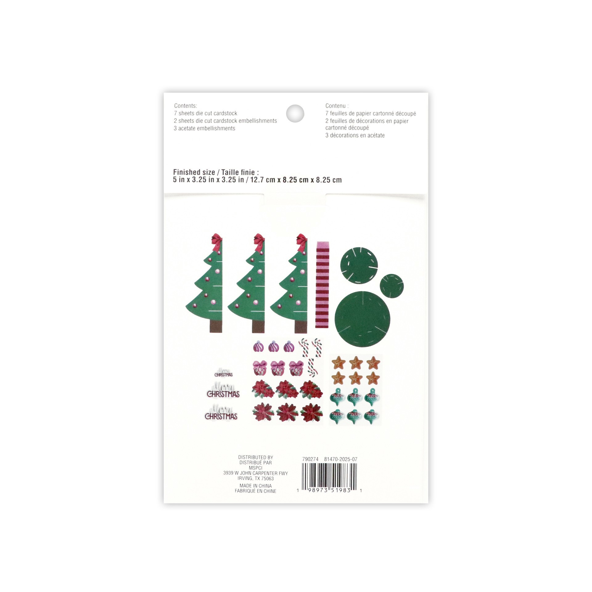 slide 2 of 3, Christmas Tree Paper Diorama Kit By Recollections, 5 in x 3.25 in x 3.25 in