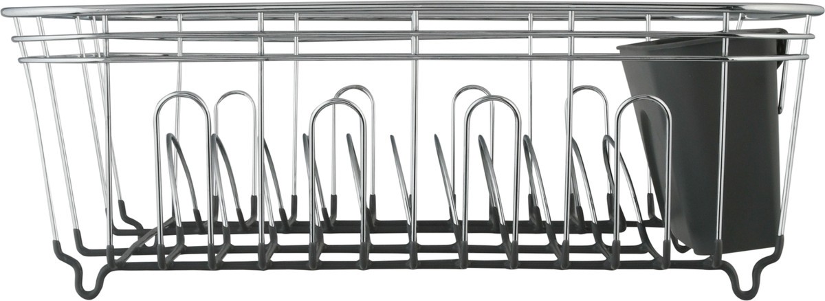 Real Home Deluxe Dish Drainer Chrome/Grey