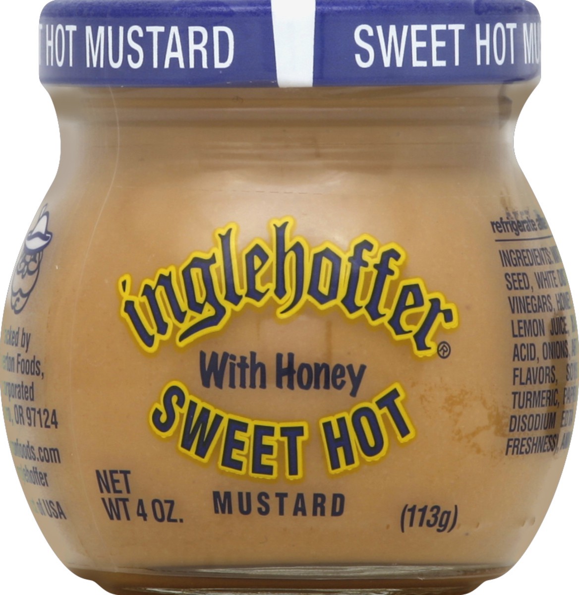 slide 3 of 3, Inglehoffer Sweet Hot Honey Mustard, 4 oz