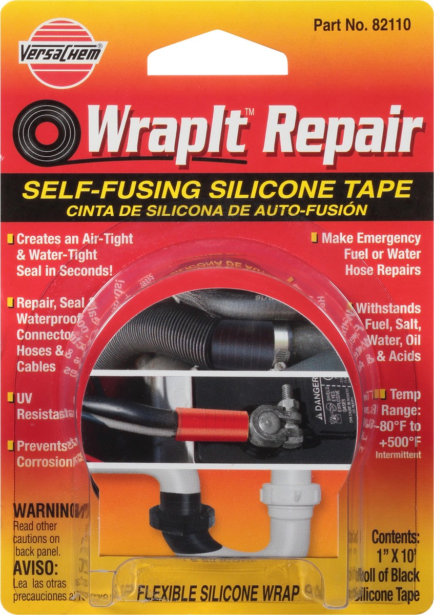 slide 4 of 9, VersaChem WrapIt Repair Black Self-Fusing Silicone Tape 1 ea, 1 ct