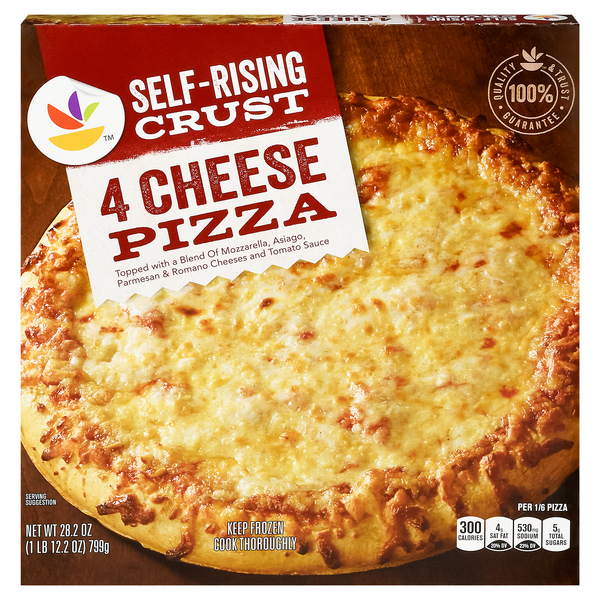slide 1 of 1, GIANT Self-Rising Crust Pizza Four Cheese, 28.2 oz