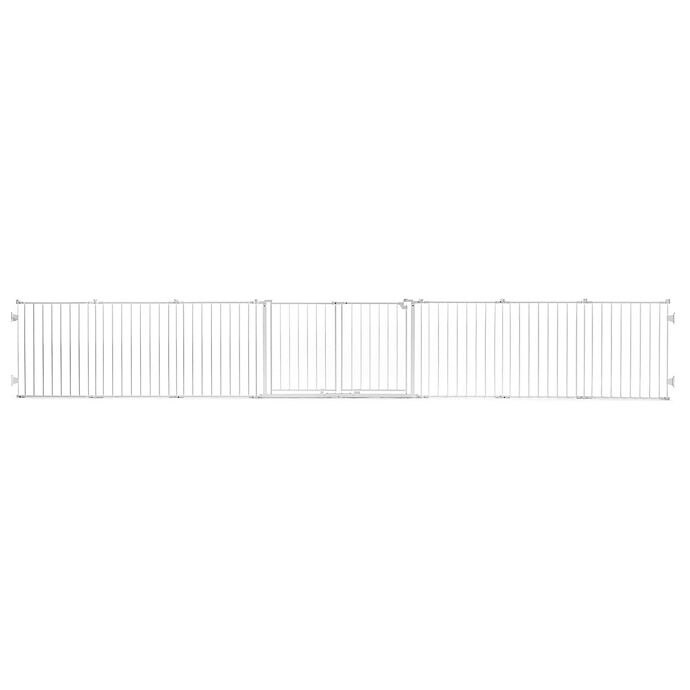 slide 1 of 3, Regalo Double Door Super Wide Metal Safety Gate - White, 1 ct