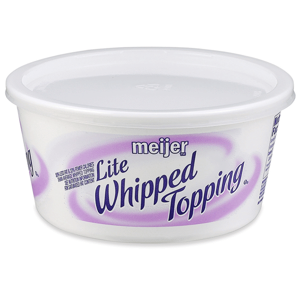 slide 1 of 1, Meijer Lite Whipped Topping, 8 oz