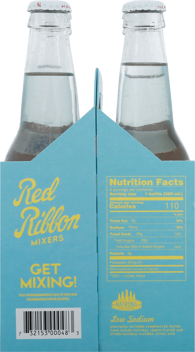 slide 9 of 13, Red Ribbon Bitter Lemon Mixers 12 fl oz Bottle 4 ea Multipack, 4 ct