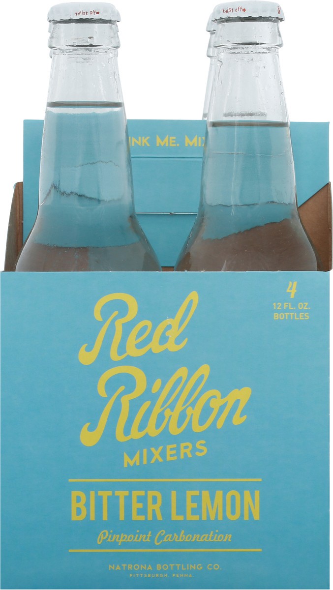 slide 12 of 13, Red Ribbon Bitter Lemon Mixers 12 fl oz Bottle 4 ea Multipack, 4 ct