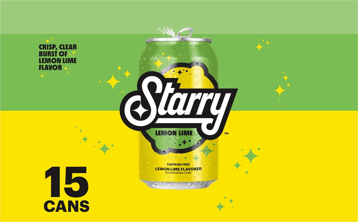 slide 4 of 9, Starry Soda, Lemon Lime Flavored, Caffeine Free, 15 ct