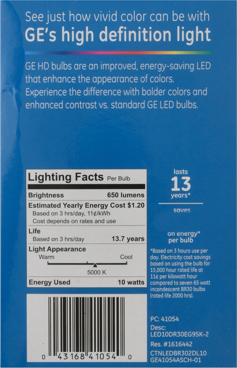 slide 8 of 9, Ge Refresh 10 Watts Daylight Led Light Bulbs 2 ea Box, 2 ct