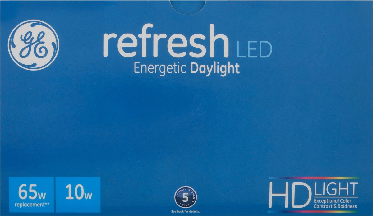 slide 9 of 9, Ge Refresh 10 Watts Daylight Led Light Bulbs 2 ea Box, 2 ct