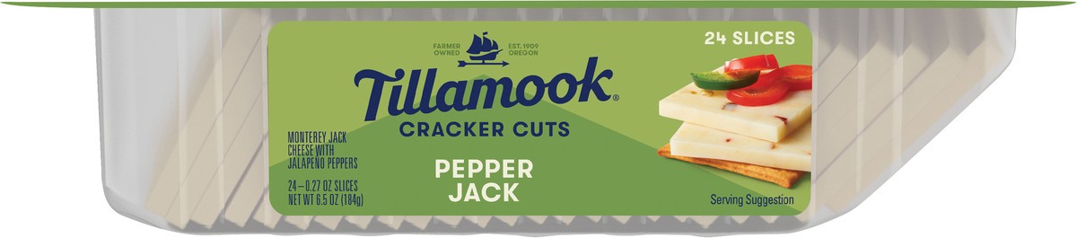 slide 1 of 1, Tillamook Cracker Cuts Pepper Jack Cheese Slices 24 ea, 24 ct