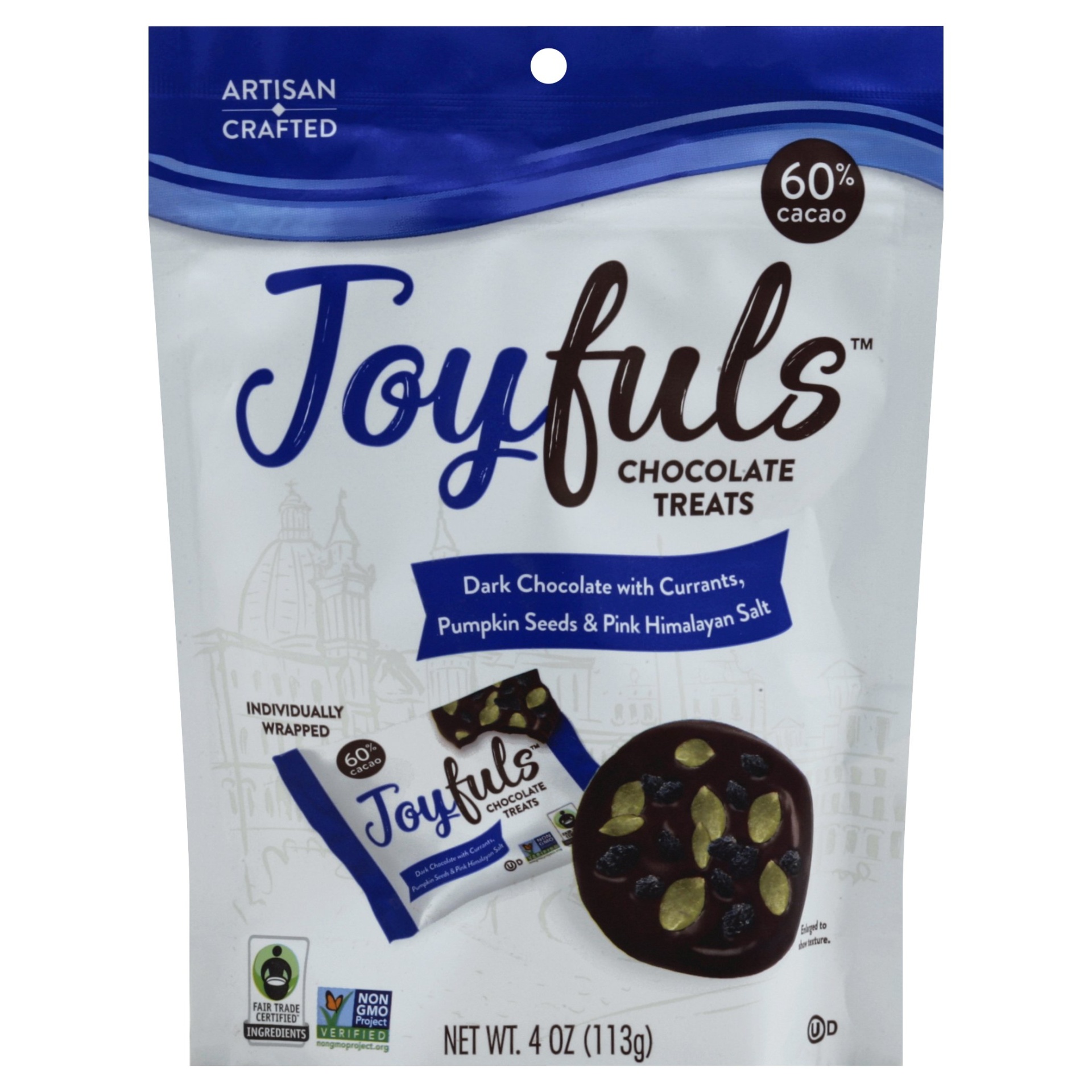 slide 1 of 2, Joyfuls Chocolate Treats 4 oz, 4 oz