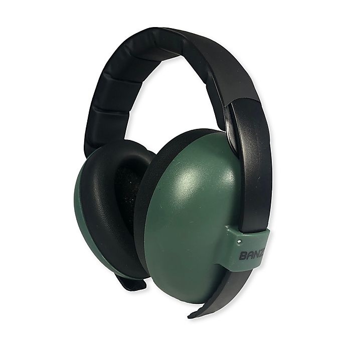 slide 1 of 1, Baby Banz Infant Hearing Protection Earmuffs - Dark Green, 1 ct