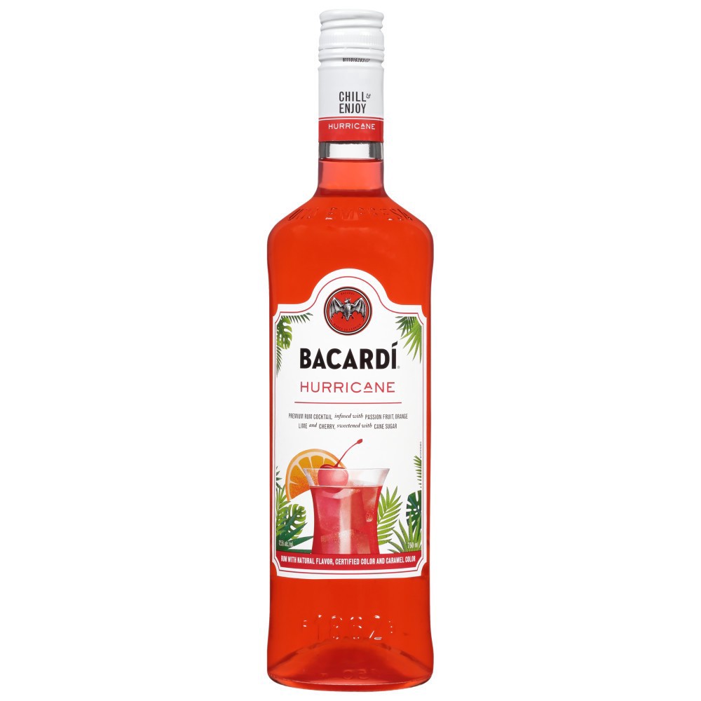 slide 1 of 1, Bacardi Cocktails - Hurricane, 750 ml