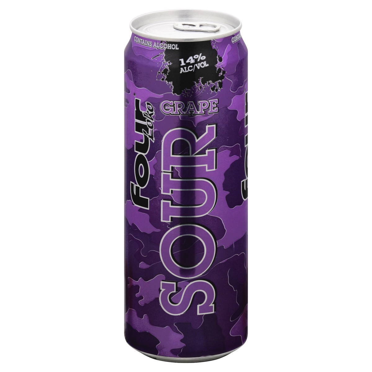 slide 7 of 7, Four Loko Sour Grape Beer 23.5 fl oz, 23.5 fl oz