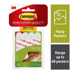 Command Poster Strips Value Pack - White