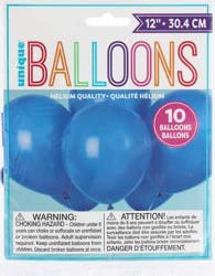 Unique Blue Balloon 12"
