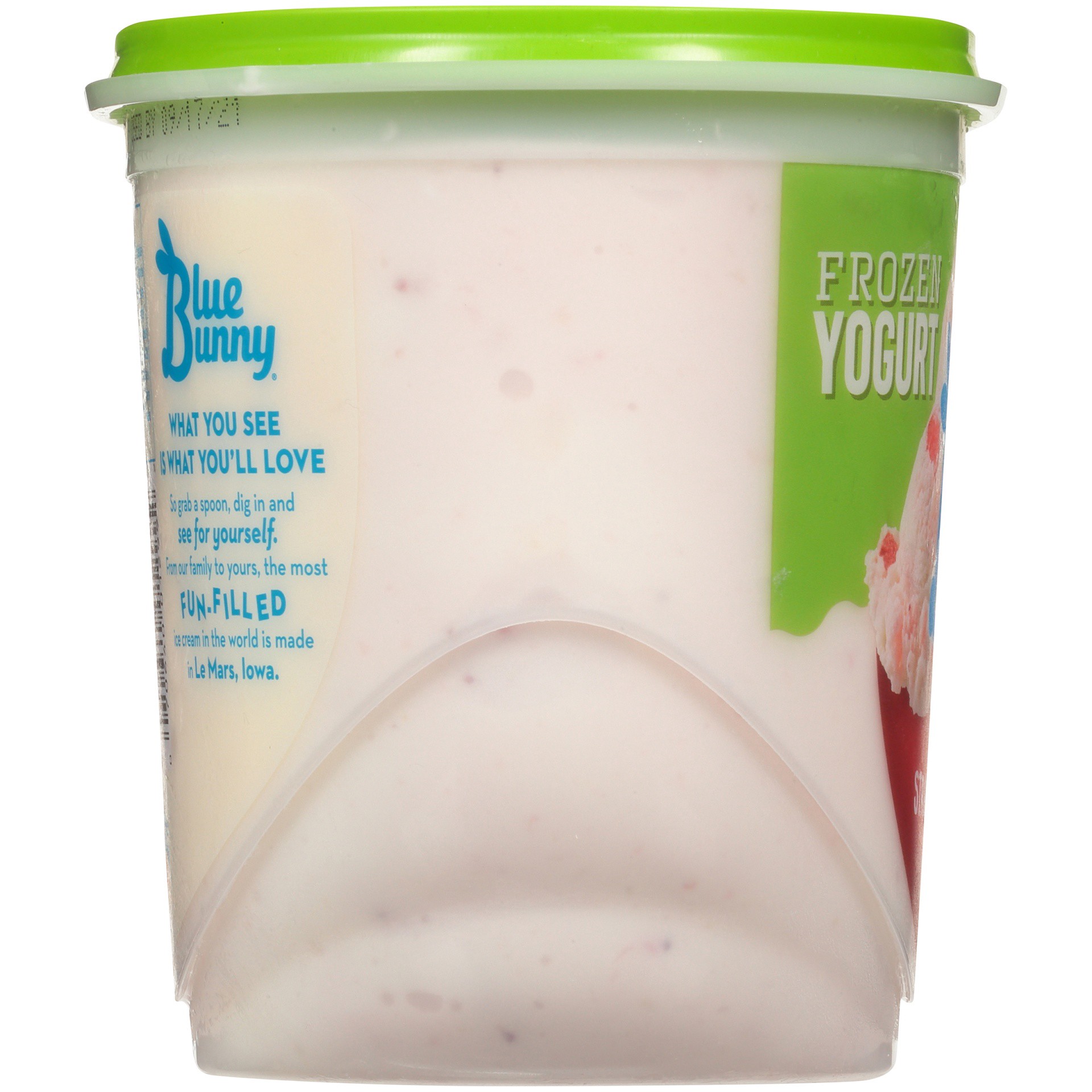 slide 5 of 7, Blue Bunny Strawberry Banana Frozen Yogurt, 48 fl oz