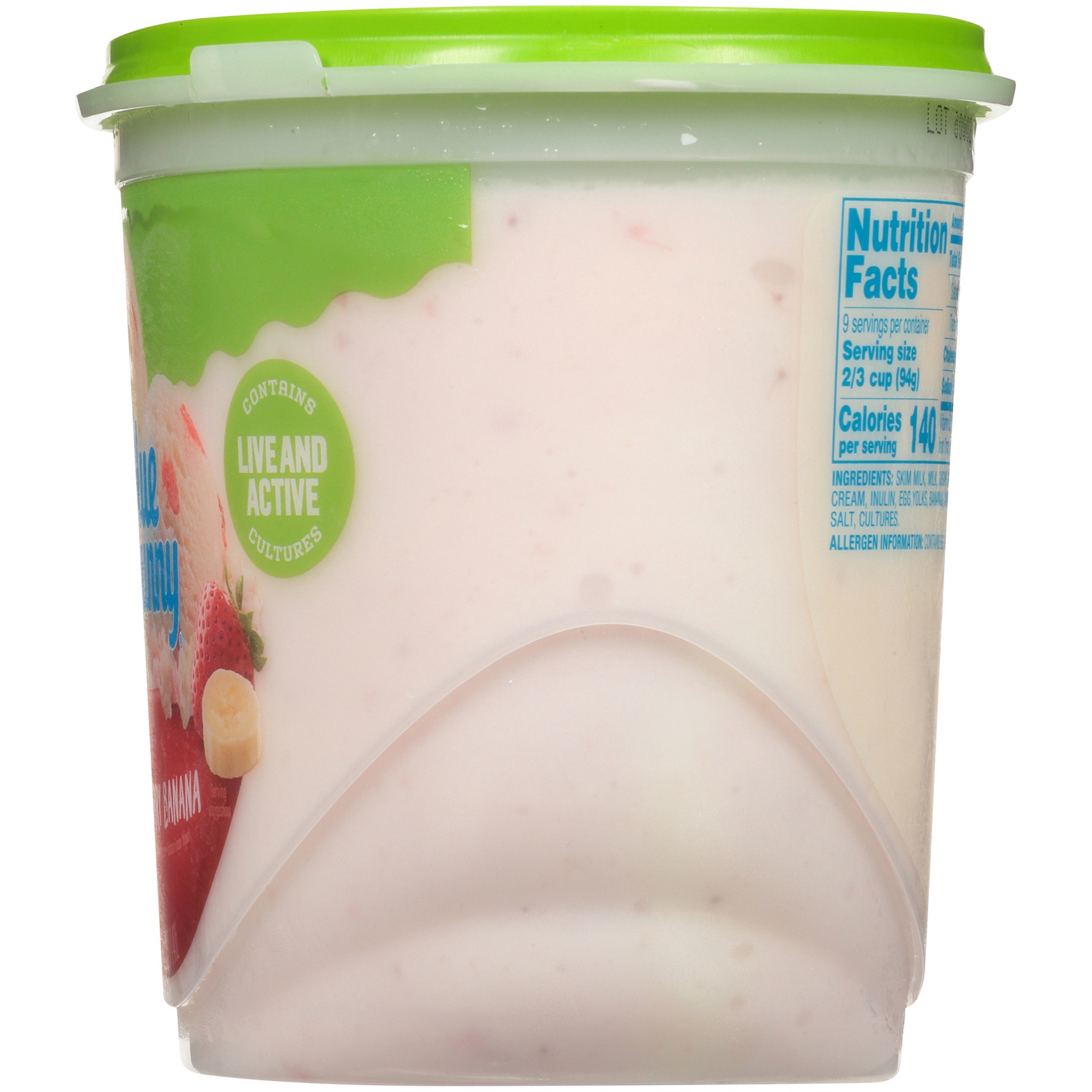 slide 6 of 7, Blue Bunny Strawberry Banana Frozen Yogurt, 48 fl oz