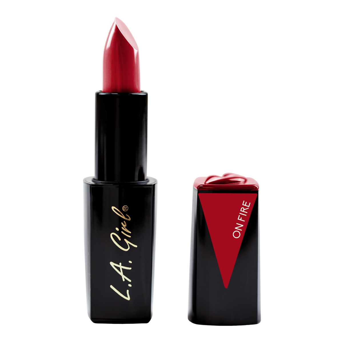 slide 1 of 1, L.A. Girl Lip Attraction Lipstick - On Fire, 0.113 oz