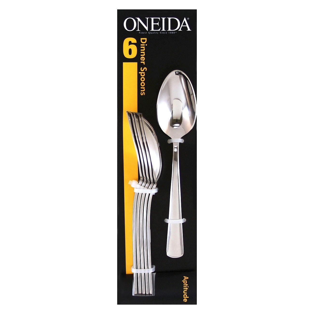 slide 1 of 3, Oneida Aptitude Dinner Spoon Set of 6, 6 ct