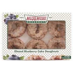 Krispy Kreme Glazed Blueberry Cake Doughnuts
