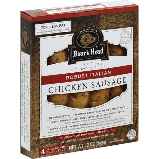 slide 3 of 3, Boar's Head Sausage, Italian Chicken, 12 oz