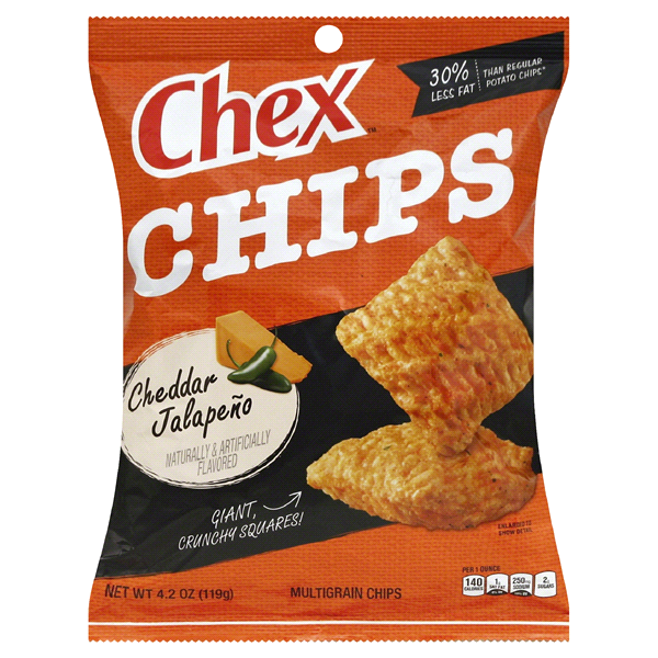 slide 1 of 1, Chex Cheddar Jalapeno Chips, 4.2 oz