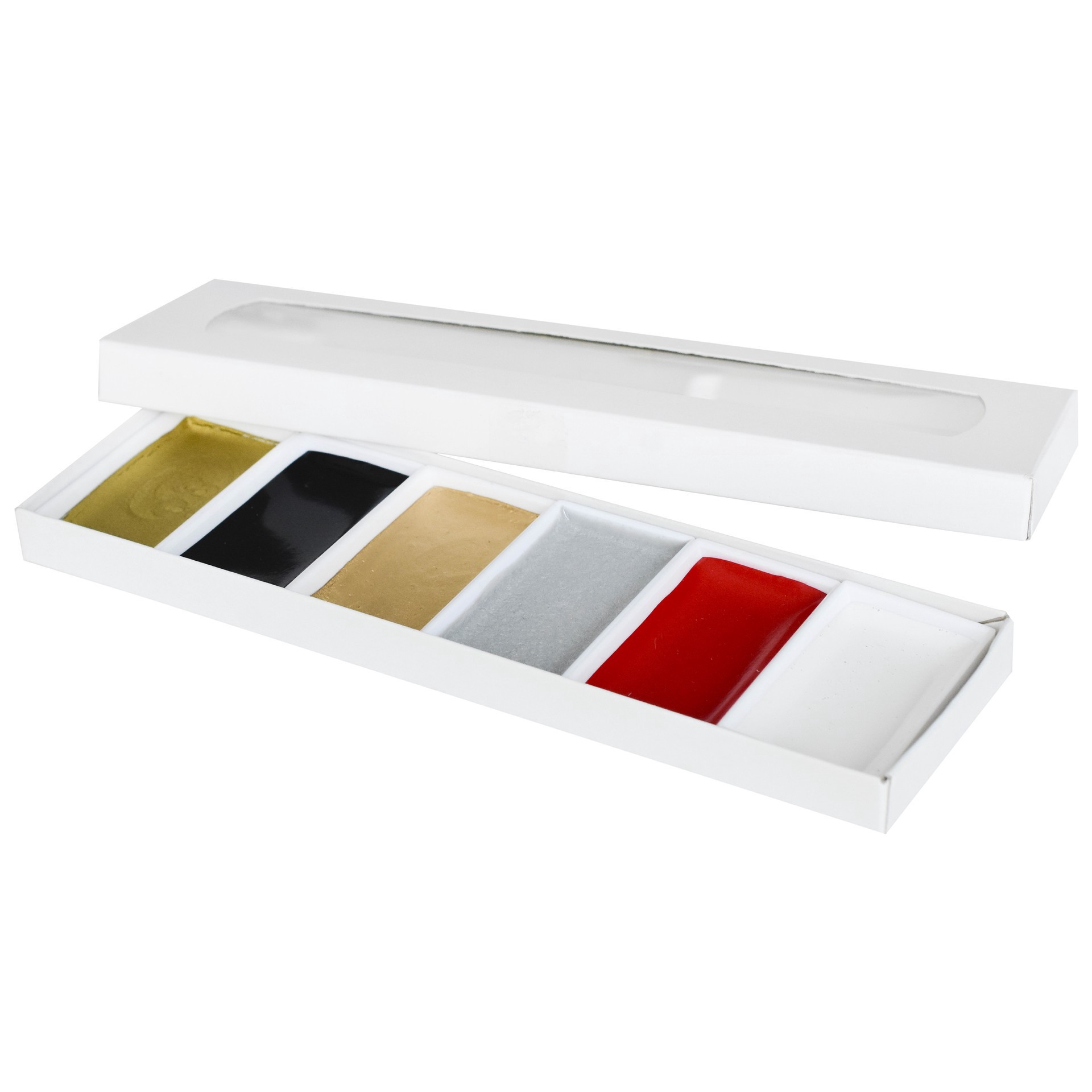 slide 2 of 4, Yasutomo Classical 6 Color Japanese Watercolor Set, 2.125 in x 7 in