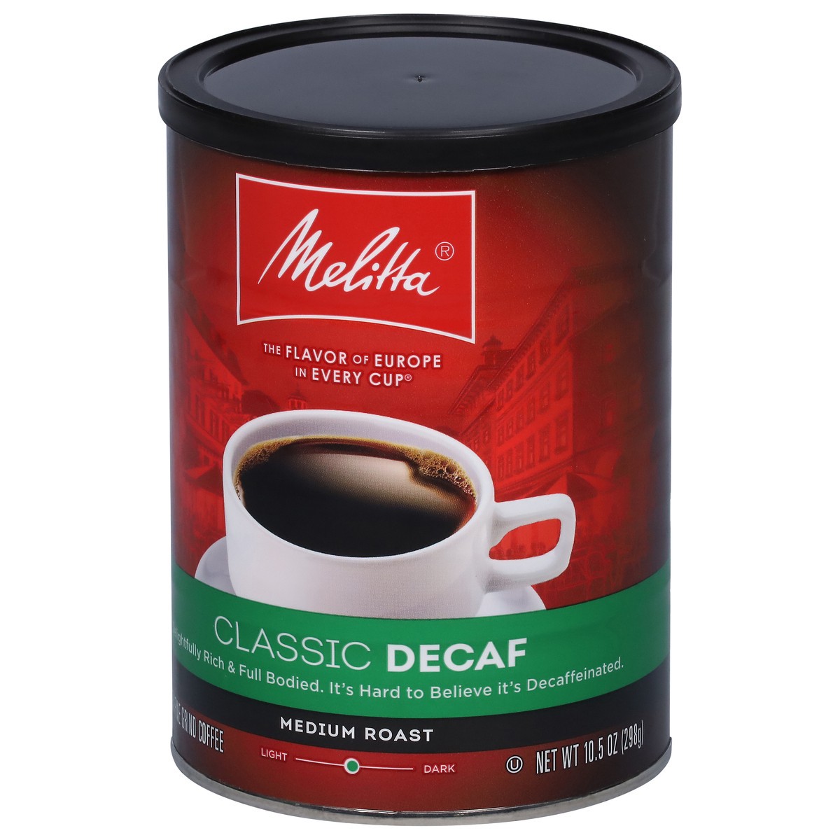 slide 3 of 9, Melitta Coffee, Extra Fine Grind, Medium Roast, Classic, Decaf, 10.5 oz